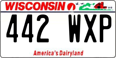 WI license plate 442WXP