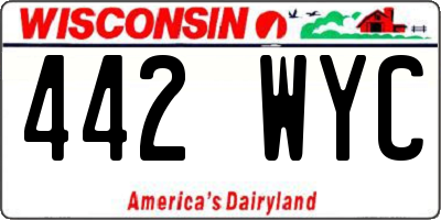 WI license plate 442WYC