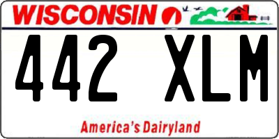 WI license plate 442XLM