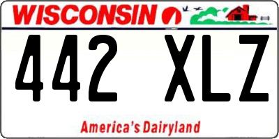 WI license plate 442XLZ