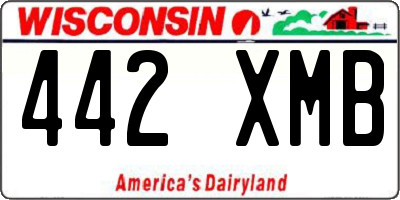 WI license plate 442XMB