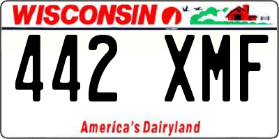 WI license plate 442XMF