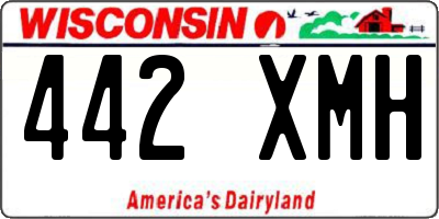 WI license plate 442XMH