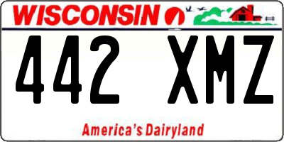 WI license plate 442XMZ