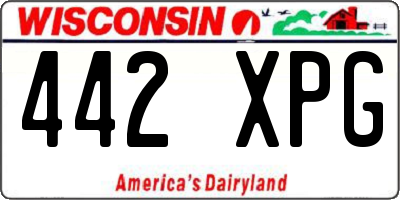 WI license plate 442XPG