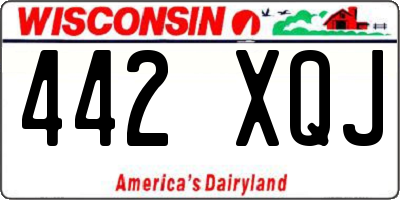 WI license plate 442XQJ