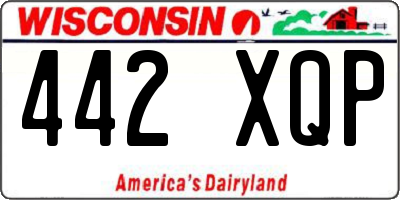 WI license plate 442XQP