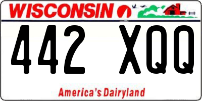 WI license plate 442XQQ