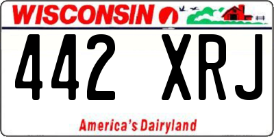 WI license plate 442XRJ