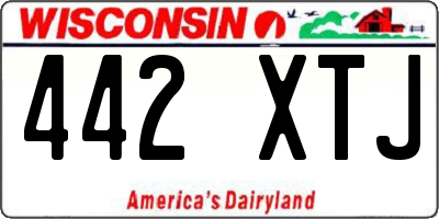 WI license plate 442XTJ