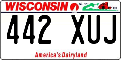 WI license plate 442XUJ