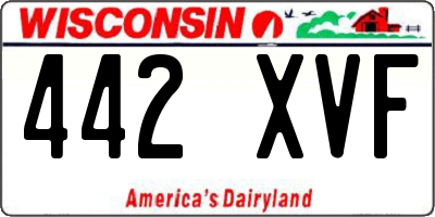 WI license plate 442XVF