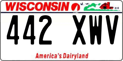 WI license plate 442XWV