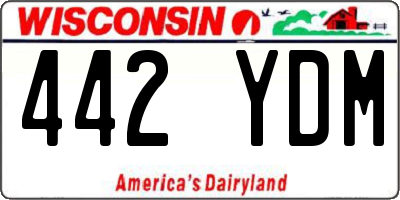WI license plate 442YDM