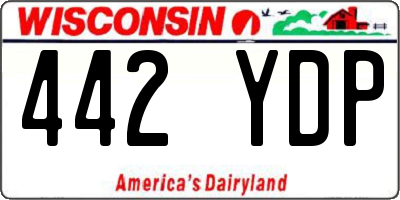 WI license plate 442YDP