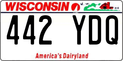 WI license plate 442YDQ