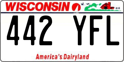 WI license plate 442YFL