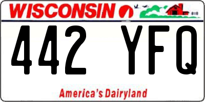 WI license plate 442YFQ
