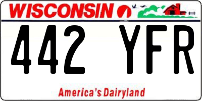 WI license plate 442YFR