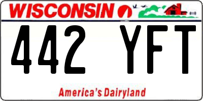 WI license plate 442YFT