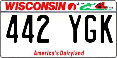 WI license plate 442YGK