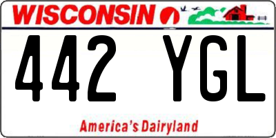 WI license plate 442YGL