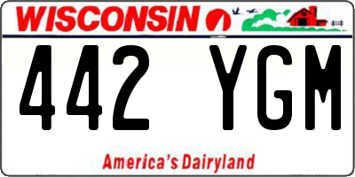 WI license plate 442YGM