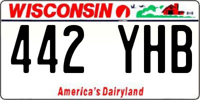 WI license plate 442YHB