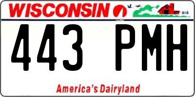 WI license plate 443PMH