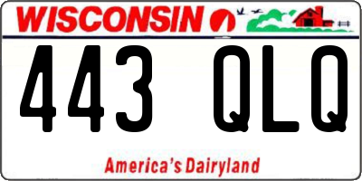 WI license plate 443QLQ