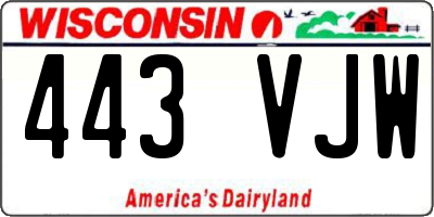 WI license plate 443VJW