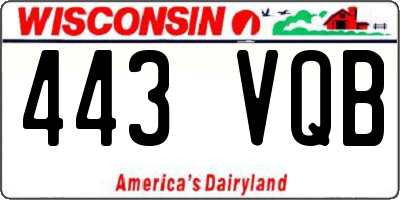 WI license plate 443VQB