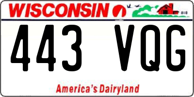 WI license plate 443VQG