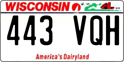WI license plate 443VQH