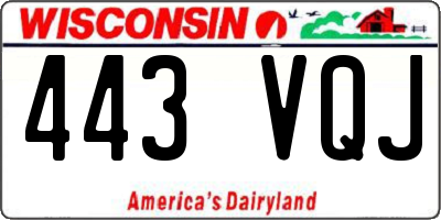 WI license plate 443VQJ