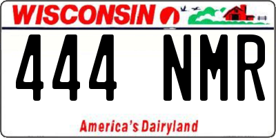 WI license plate 444NMR