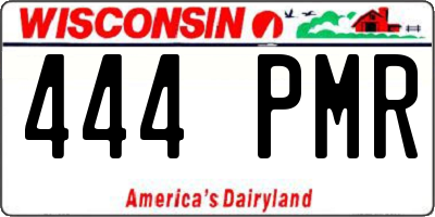 WI license plate 444PMR