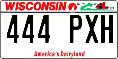 WI license plate 444PXH