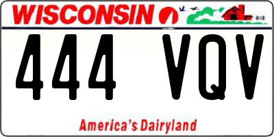 WI license plate 444VQV