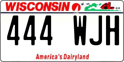 WI license plate 444WJH