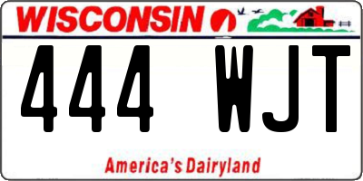 WI license plate 444WJT