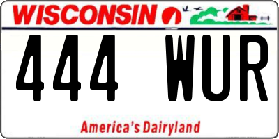 WI license plate 444WUR