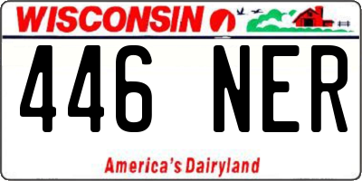 WI license plate 446NER