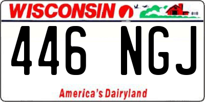 WI license plate 446NGJ