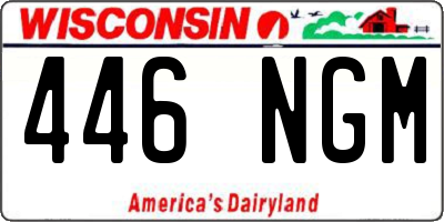 WI license plate 446NGM
