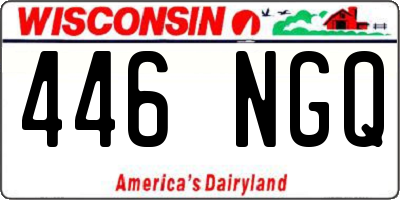 WI license plate 446NGQ