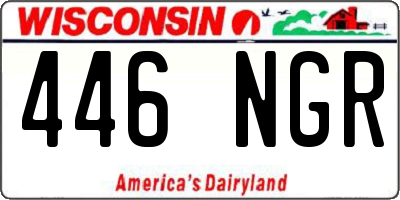 WI license plate 446NGR
