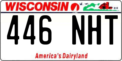 WI license plate 446NHT