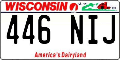 WI license plate 446NIJ