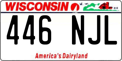 WI license plate 446NJL